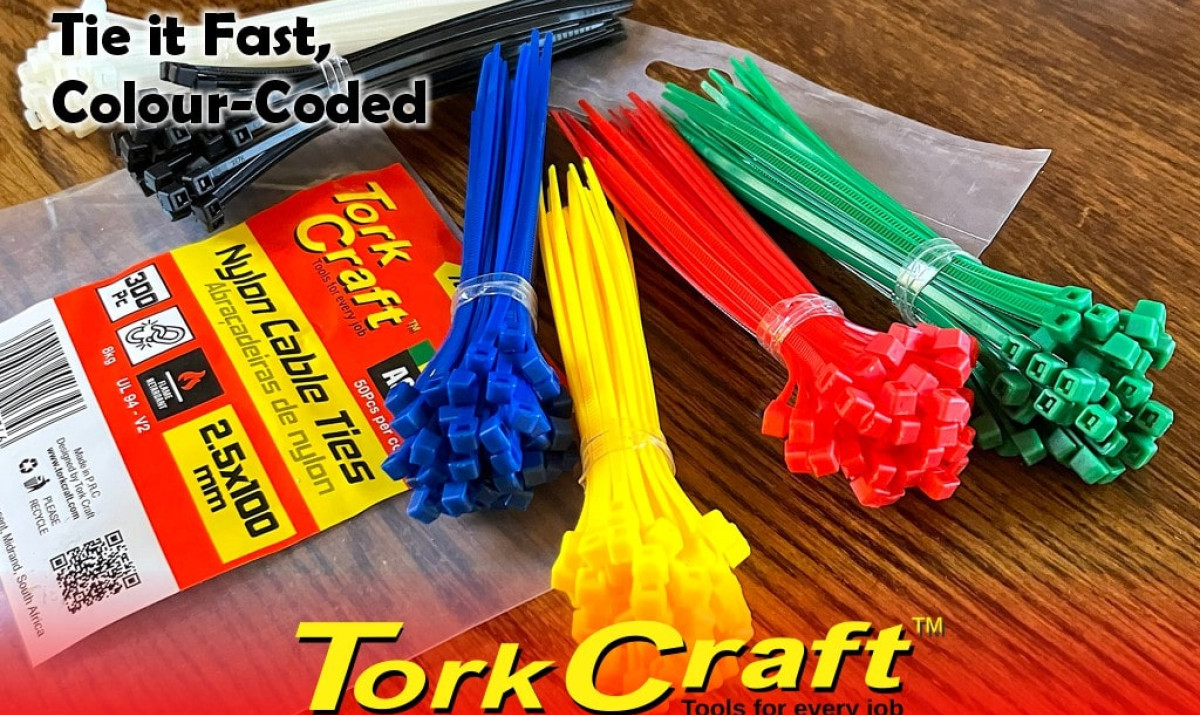 Tork Craft Multi-Colour Cable Ties Tork Craft Multi-Colour Cable Ties