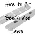 Using bench vice jaws