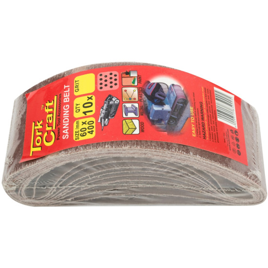 SANDING BELT 60 X 400MM 120GRIT 10/PACK (FOR TRITON PALM SANDER) SANDING BELT 60 X 400MM 120GRIT 10/PACK (FOR TRITON PALM SANDER)