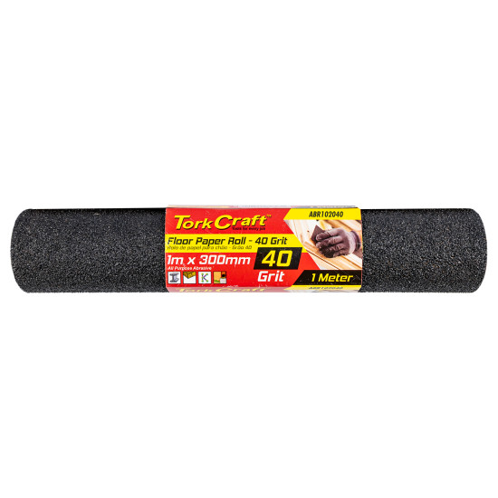 FLOOR PAPER ROLL 300MM X 1M 40 GRIT FLOOR PAPER ROLL 300MM X 1M 40 GRIT