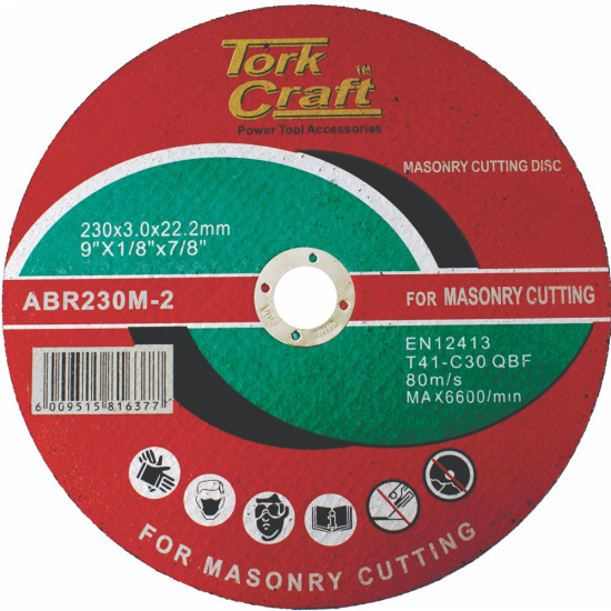 CUTTING DISC MASONRY 230 X 3.0 X 22.22MM CUTTING DISC MASONRY 230 X 3.0 X 22.22MM