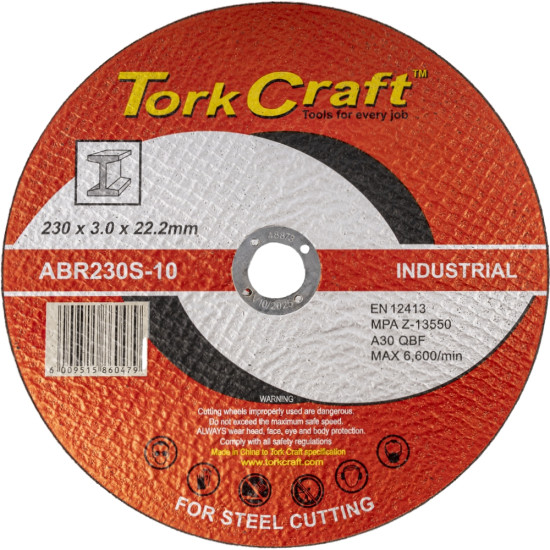 CUTTING DISC INDUSTRIAL METAL 230 X 3.0 X 22.2 MM CUTTING DISC INDUSTRIAL METAL 230 X 3.0 X 22.2 MM