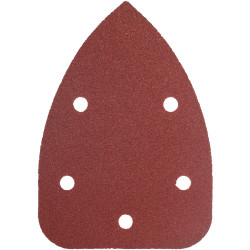 SANDING TRIANGLE 80 GRIT 140 X 140 X 98MM 5/PACK W/H HOOK AND LOOP