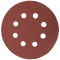 SANDING DISC 125MM 60 GRIT WITH HOLES 10/PK HOOK AND LOOP