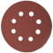 SANDING DISC 125MM 80 GRIT WITH HOLES 10/PK HOOK AND LOOP
