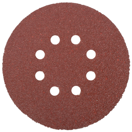 SANDING DISC 150MM 40 GRIT WITH HOLES 10/PK HOOK AND LOOP