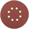 SANDING DISC 150MM 120 GRIT WITH HOLES 10/PK HOOK AND LOOP