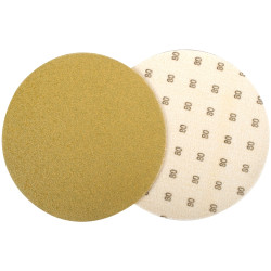 GOLD DISC (50 PIECES) 80 GRIT 150MM WITHOUT HOLE HOOK AND LOOP