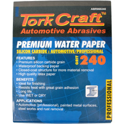 PREMIUM WATERPROOF PAPER  240 GRIT 230  X 280 (50 PIECE) AUTOMOTIVE