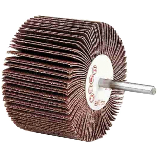 FLAP WHEEL 40 X 30 X 6MM SHAFT 80 GRIT PER EACH (35 PER BOX) FLAP WHEEL 40 X 30 X 6MM SHAFT 80 GRIT PER EACH (35 PER BOX)