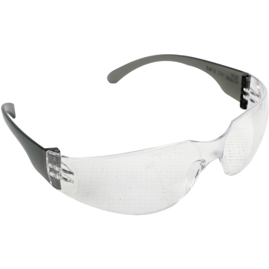 SAFETY EYEWEAR GLASSES CLEAR IN POLY BAG