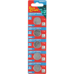 BATTERY COIN CR2016 3V BATTERY X5 PACK (MOQ 20)