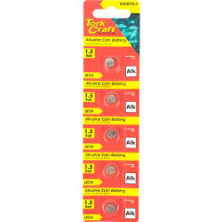 LR754 ALKALINE COIN BATTERY X5 PACK (MOQ 20)
