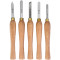 CHISEL SET WOOD TURNING 270MM  HSS 5 PIECE WOOD CASE
