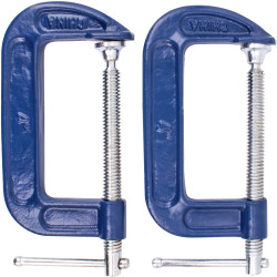 CLAMP G HEAVY DUTY 100MM TWIN PACK 4'
