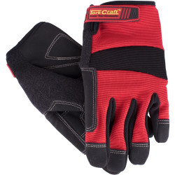 WORK GLOVE MEDIUM-ALL PURPOSE RED WITH TOUCH FINGER