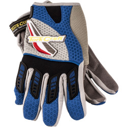 MECHANIC GLOVE X-SMALL SYNT.LEATHER LEATHER PALM AIR MESH BACK BLUE