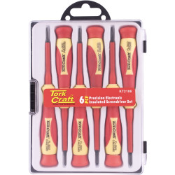 6PC PRECISION ELECTRONIC INSULATED SCREWDRIVER SET