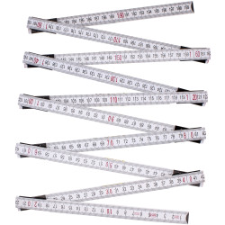FOLDING WOODEN RULER 2M WITH 10 FOLDS
