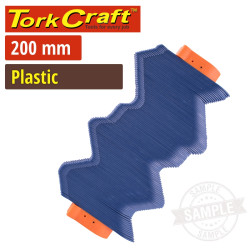 PLASTIC PROFILE GAUGE 200MM - MAX PROFILE DEPTH 45MM CONTOUR