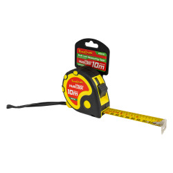 MEASURING TAPE  MULTI LOCK 10M X 25MM RUBBER CASING MATT FINISH