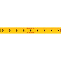 YELLOW ARROW RIGHT - 800MM X 80MM SOCIAL DISTANCING STRIPS