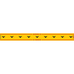 YELLOW ARROW DOWN - 800MM X 80MM SOCIAL DISTANCING STRIPS