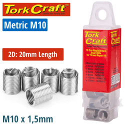 THREAD REPAIR KIT M10 X 2D REPLACEMENT INSERTS 5PCE