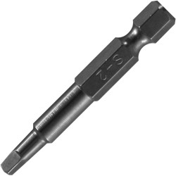 STAINLESS  SCREWDRIVER BIT SQ2 X 50MM RED SHANK