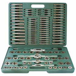 TAP & DIE SET 110 PCE - CARBON STEEL 2 - 18MM BLOW MOULD CASE