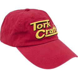 TORK CRAFT BASE BALL CAP RED ADJUSTABLE (ONE SIZE FITS ALL)