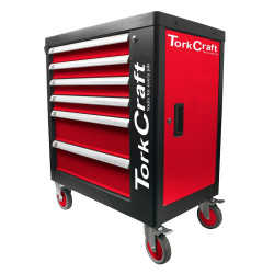 TORK CRAFT 6 DRAWER ROLLER TOOL CABINET ON CASTORS WITH 184PC OF STOCK