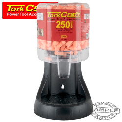 EAR PLUG DISPENSER C/W 250 PAIRS OF EAR PLUGS