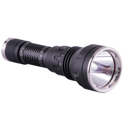 TORCH LED ALUM. 500LM BLK USE 2 X CR123A OR 1 X 18650 BATTERIES FLASH