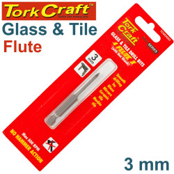 GLASS & TILE DRILL 3MM 4 FLUTE WITH HEX SHANK