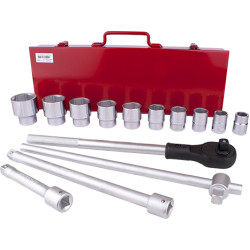 SOCKET SET 14PC 3/4' DRIVE 6PT 22 - 50MM IN METAL CASE