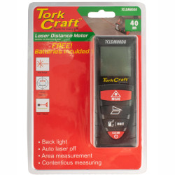 LASER DISTANCE METER 0.2 - 40M MIN/MAX INCL. AAA BATTERIES CONTR