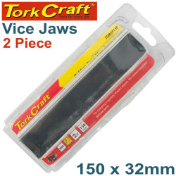 VICE JAWS MAGNETIC ALUM. 150MM X 32MM 2PC RUBBER FACE