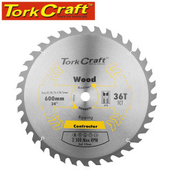 TCT SAW BLADE RIPPING 600X36T 40/30/25.4/20/16
