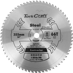 TCT BLADE STEEL CUTTING 355X66T 30MM