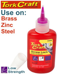 SCREW LOCK LOW STRENGTH FOR SMALL SIZED THREADS - PURPLE - 50G