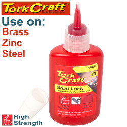 STUD LOCK HIGH STRENGTH FOR STD SIZED THREADS - RED - 50G