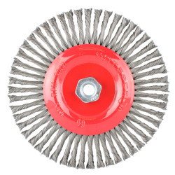 WIRE WHEEL BRUSH SINGLE SECTION TWISTED STINGER 175MMXM14 BLISTER
