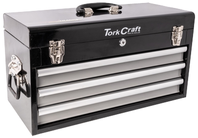 TOOL BOX 154 PCE 3 DRAWER & TOP TRAY 535X X255 X 315MM TRACK BOX